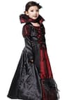 Robe élégante de princesse vampire pour la fête d'Halloween ,rouge et noire